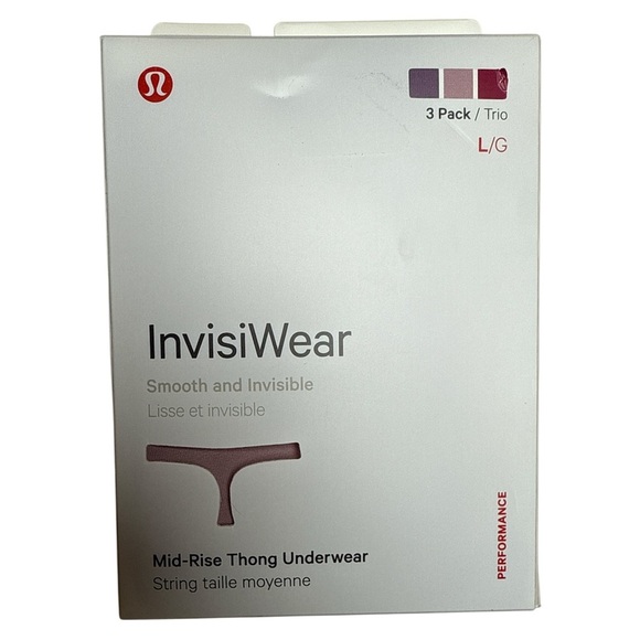 lululemon athletica Other - lululemon athletica InvisiWear Thong Underwear - Purple